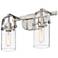 Pilaster 4" 2 Light 15" LED Bath Light - Brushed Satin Nickel - C