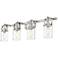 Pilaster 4" 4 Light 35" LED Bath Light - Brushed Satin Nickel - C