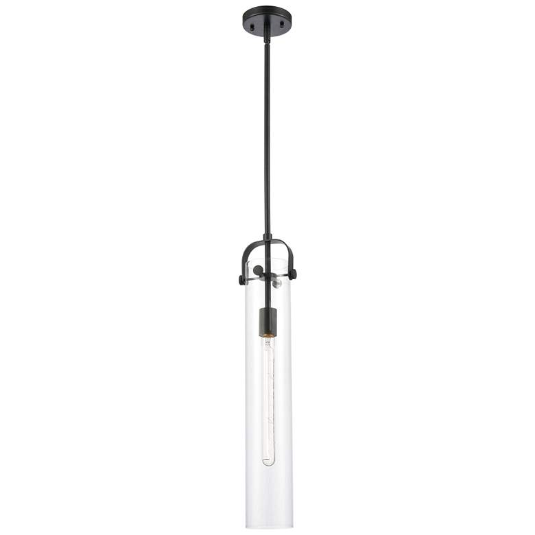 Image 1 Pilaster 5" LED Mini Pendant - Matte Black - Clear Shade