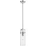 Pilaster 5" LED Mini Pendant - Polished Nickel - Clear Shade