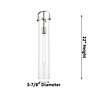 3_Pilaster 5" Wide Stem Hung Brushed Brass Pendant With Smoke Shade more views