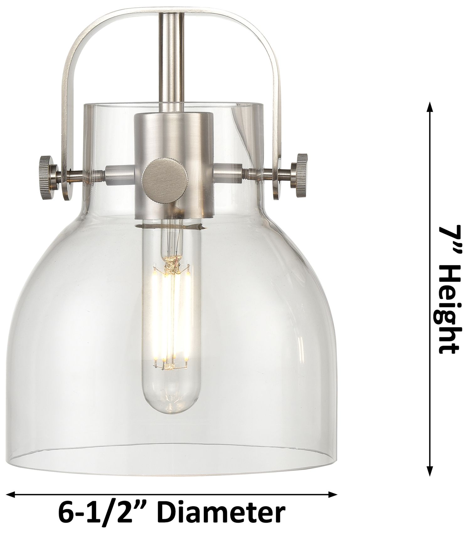 Image 5 Pilaster II Bell 17" Wide 2 Light Matte Black Bath Light With Smoke Sh more views