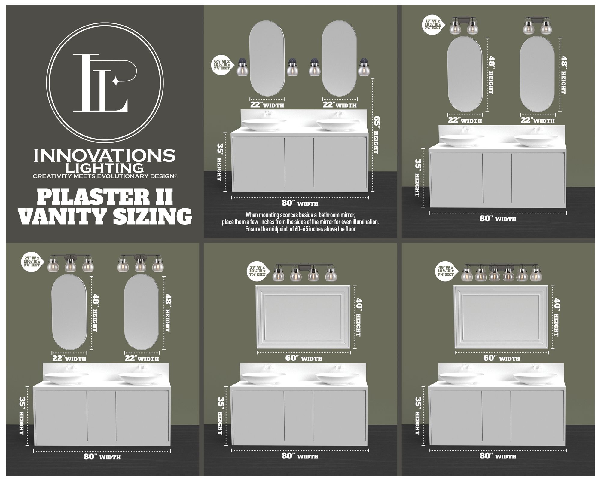Image 2 Pilaster II Bell 36.5" Wide 4 Light Satin Nickel Bath Light w/ White S more views