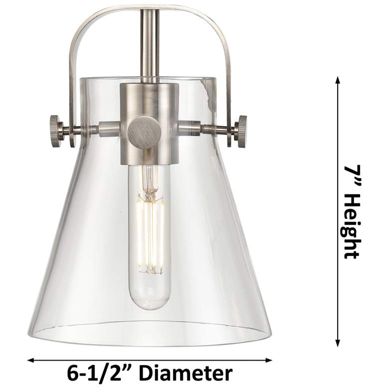 Image 4 Pilaster II Cone 26.5" Wide 3 Light Matte Black Bath Light With Smoke more views