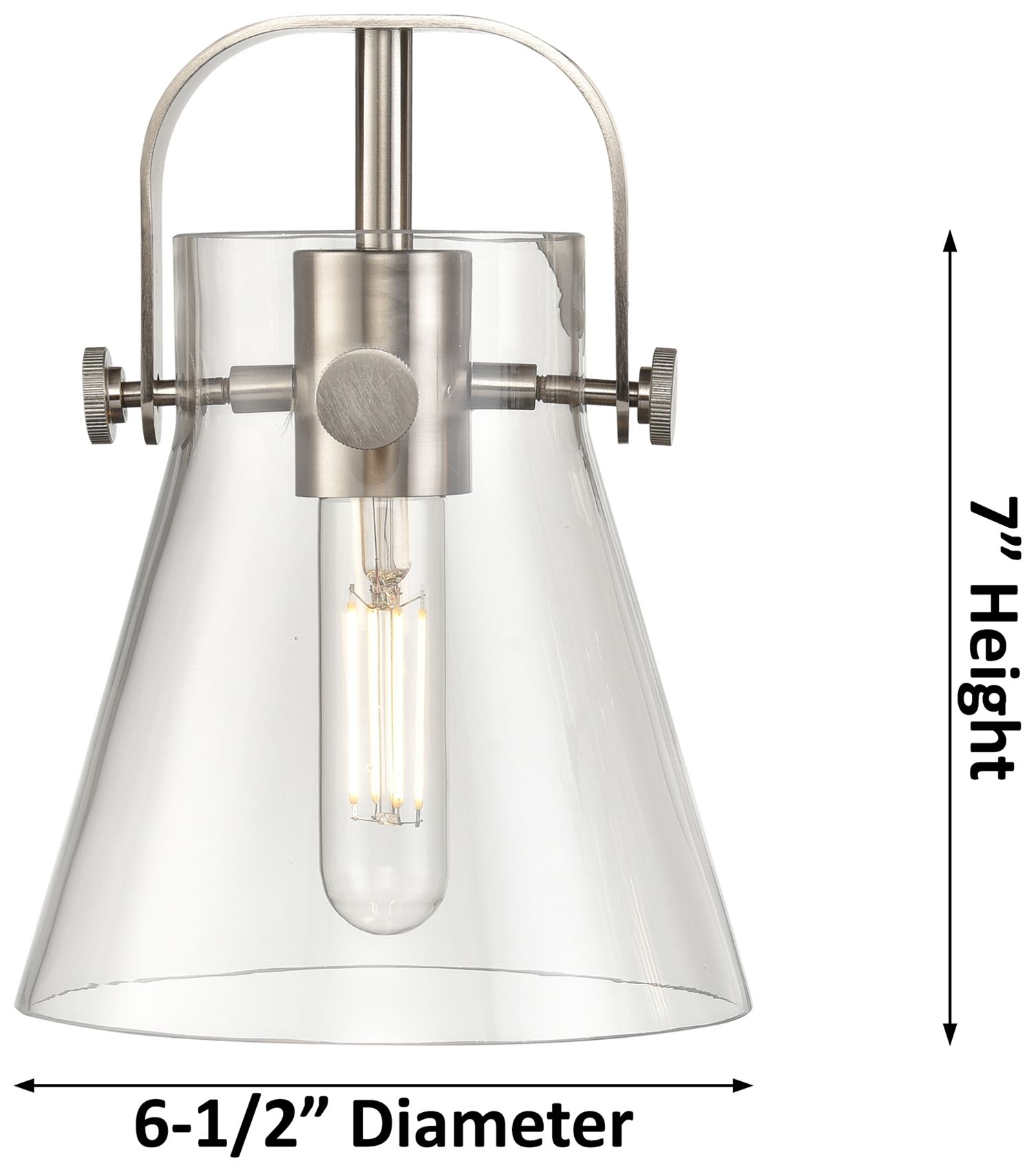 Image 4 Pilaster II Cone 27" Wide Black 3-Light Bath Light w/ Smoke more views