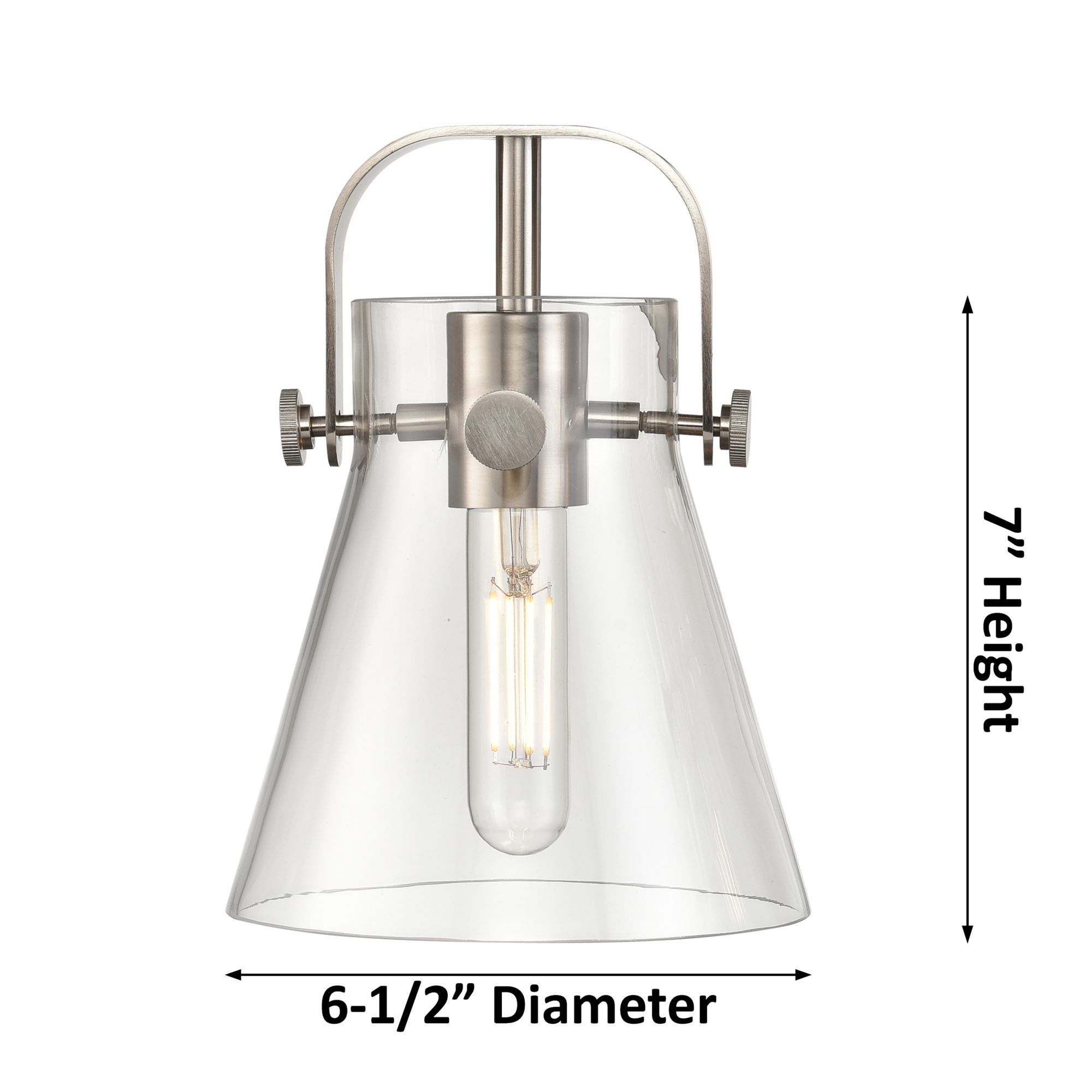 Image 6 Pilaster II Cone 9.75" High Polished Chrome Sconce With Clear Shade more views