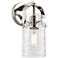 Pilaster II Cylinder 10.5" High Polished Nickel Sconce w/ Deco Swirl S