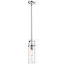 1_Pilaster II Cylinder 5" Wide Polished Nickel Mini Pendant