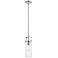 Pilaster II Cylinder 5" Wide Polished Nickel Mini Pendant