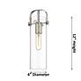 3_Pilaster II Cylinder 5" Wide Polished Nickel Mini Pendant more views