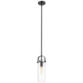 Pilaster II Cylinder 5" Wide Stem Hung Matte Black Pendant With Clear Pilaster II Cylinder 5" Wide Stem Hung Matte Black Pendant With Clear