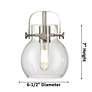 6_Pilaster II Sphere 26.5" Wide 3 Light Matte Black Bath Light w/ Clear more views