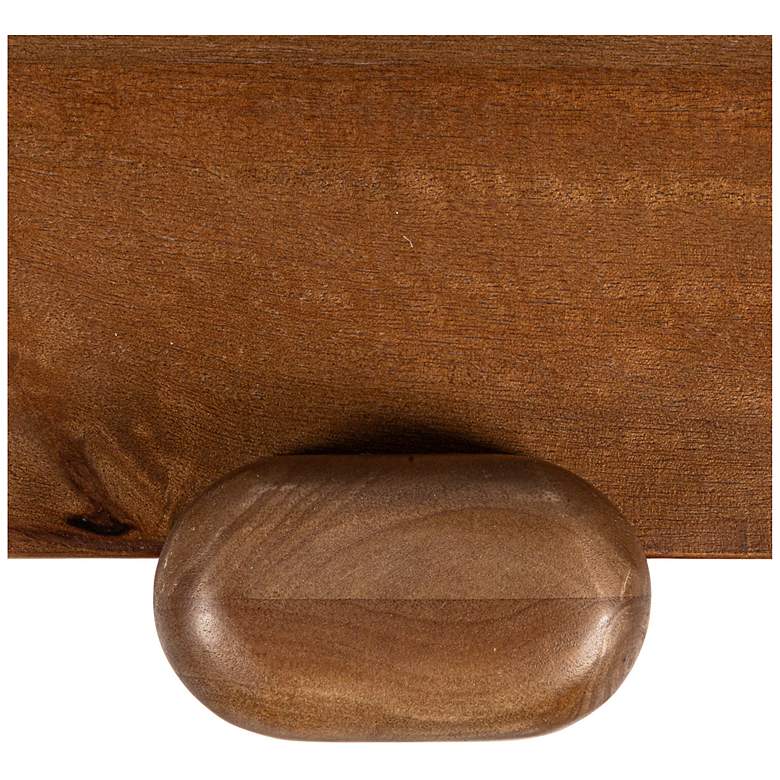 Image 5 Pill-Shaped Mango Wood Coffee Table more views