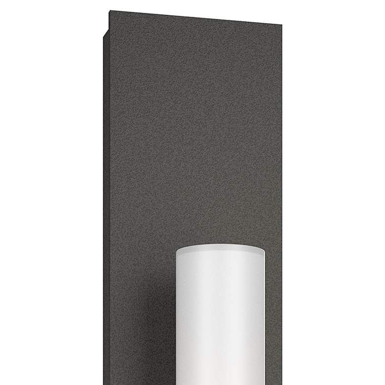 Image 2 Pillar 1 Light Sconce - Natural Iron Finish - Opal Glass more views