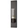 Pillar 1 Light Sconce - Oil Rubbed Bronze - Seeded Clear Glass