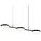 Pillows 48.5" Wide 3.Light Satin Black Linear Pendant