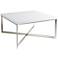 Pilot High Gloss White Square Coffee Table