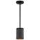 Pilson 4 3/4" Wide Matte Black Mini Pendant