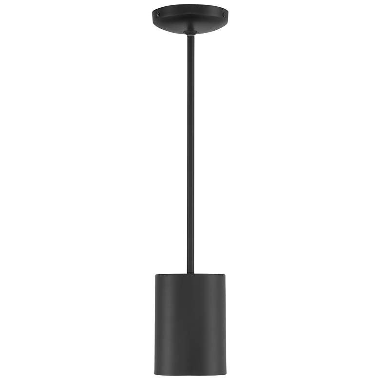 Image 3 Pilson 4 3/4" Wide Matte Black Mini Pendant more views