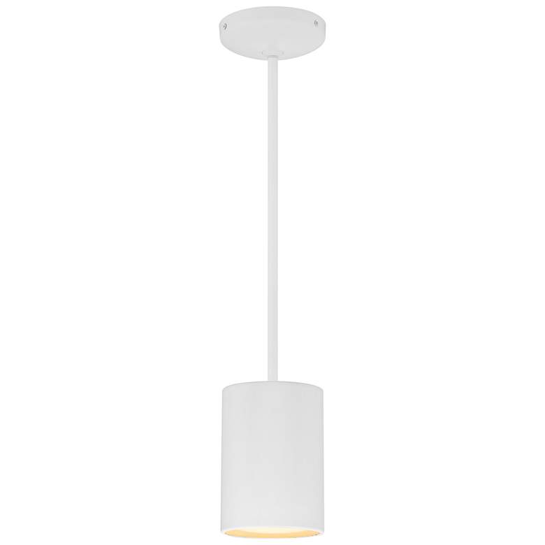Image 1 Pilson 4 3/4" Wide Matte White LED Mini Pendant