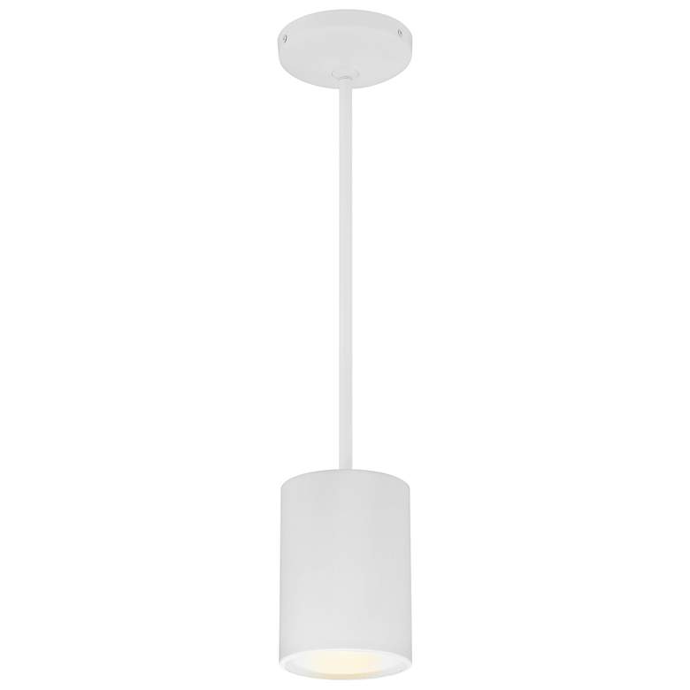 Image 4 Pilson 4 3/4" Wide Matte White LED Mini Pendant more views