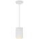 Pilson 4 3/4" Wide Matte White Mini Pendant