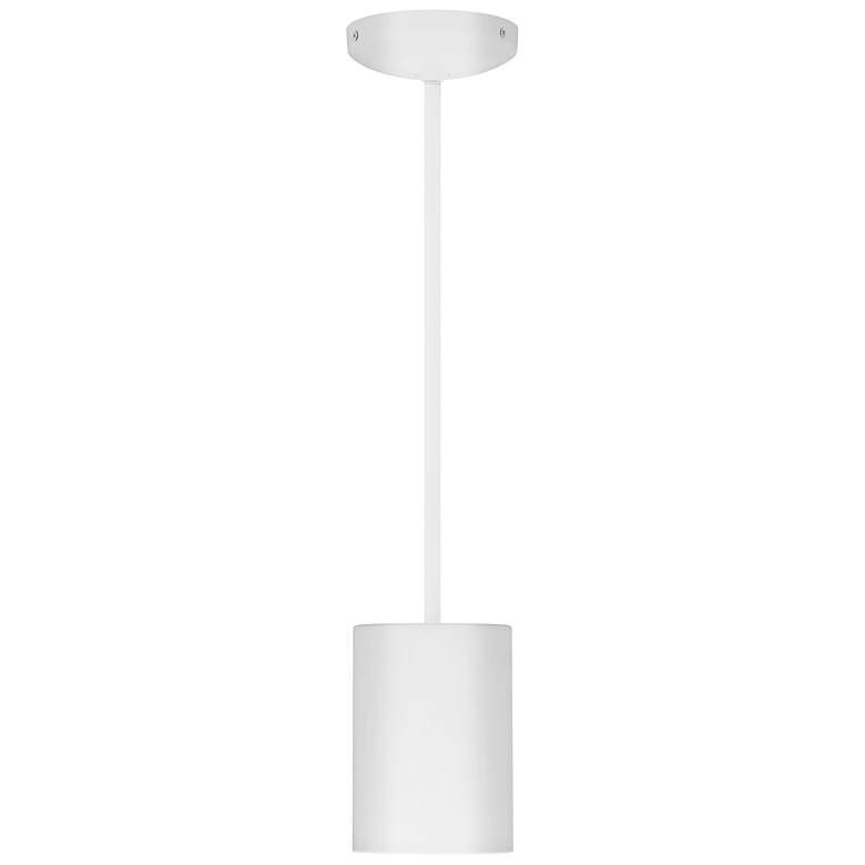 Image 4 Pilson 4 3/4" Wide Matte White Mini Pendant more views