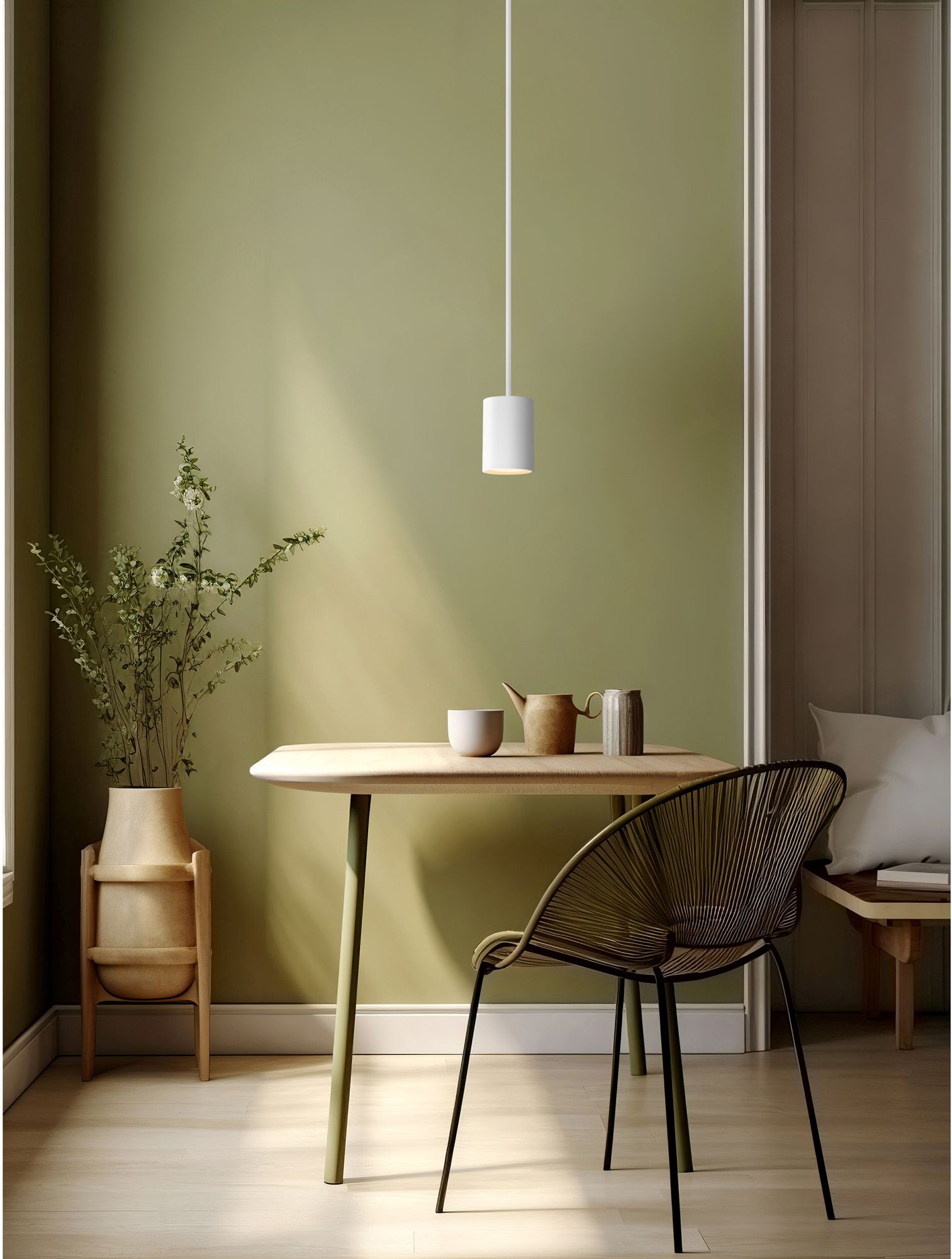 Image 7 Pilson 4 3/4" Wide Matte White Mini Pendant more views