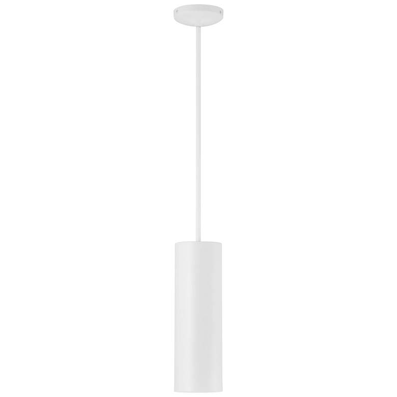 Image 4 Pilson 4 3/4" Wide Matte White Rod Hung LED Mini Pendant more views