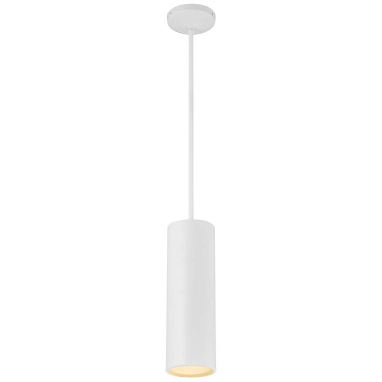Image 5 Pilson 4 3/4" Wide Matte White Rod Hung LED Mini Pendant more views