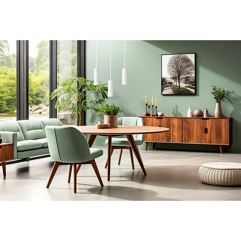 Image 7 Pilson 4 3/4" Wide Matte White Rod Hung LED Mini Pendant more views