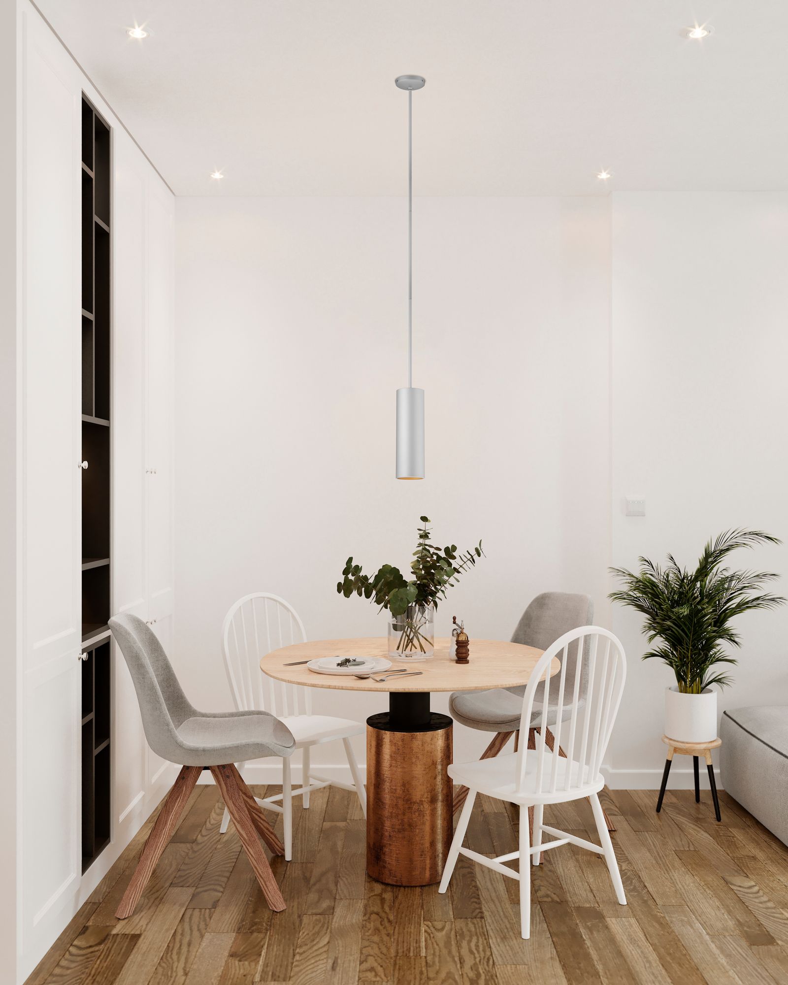 Image 6 Pilson - E26 LED 15" Rod Pendant - Satin Finish more views