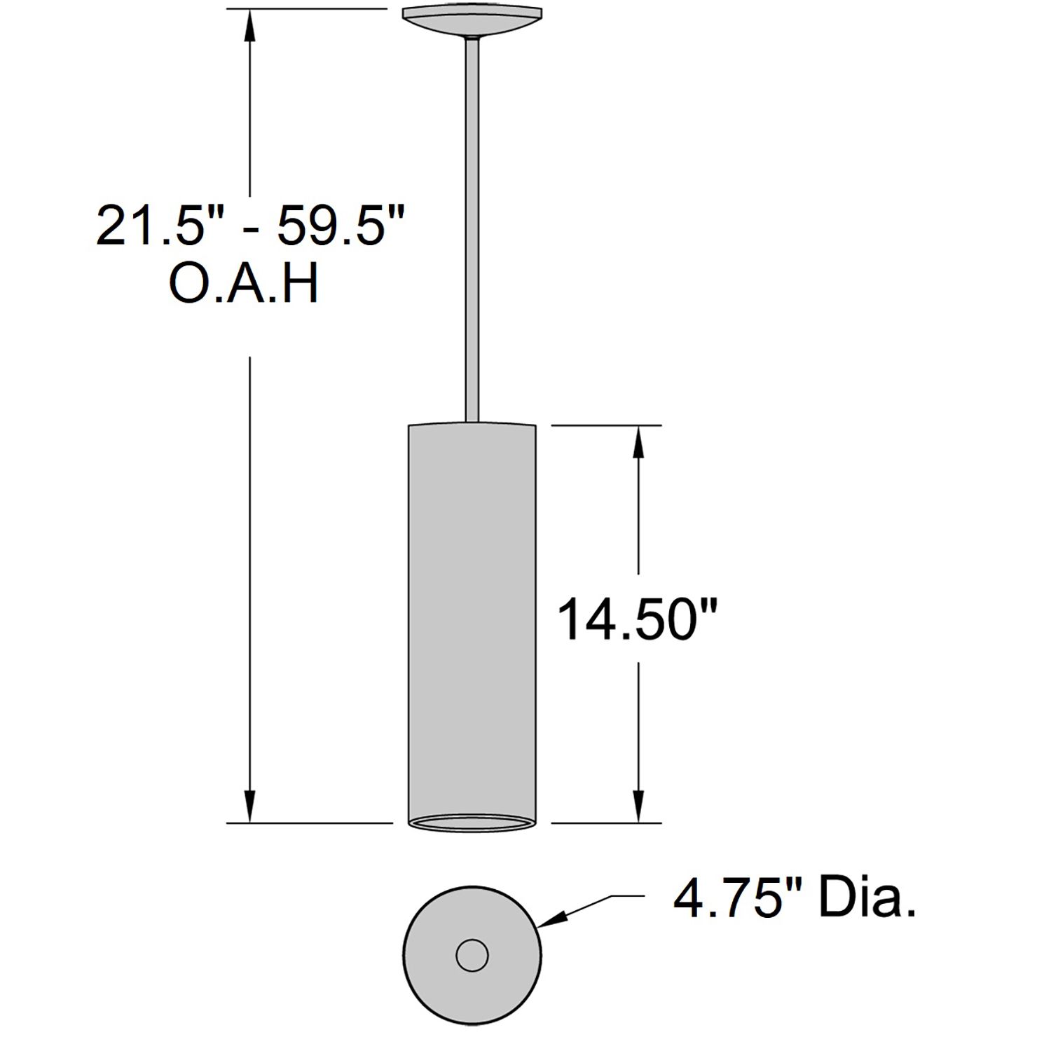 Image 7 Pilson - E26 LED 15" Rod Pendant - Satin Finish more views