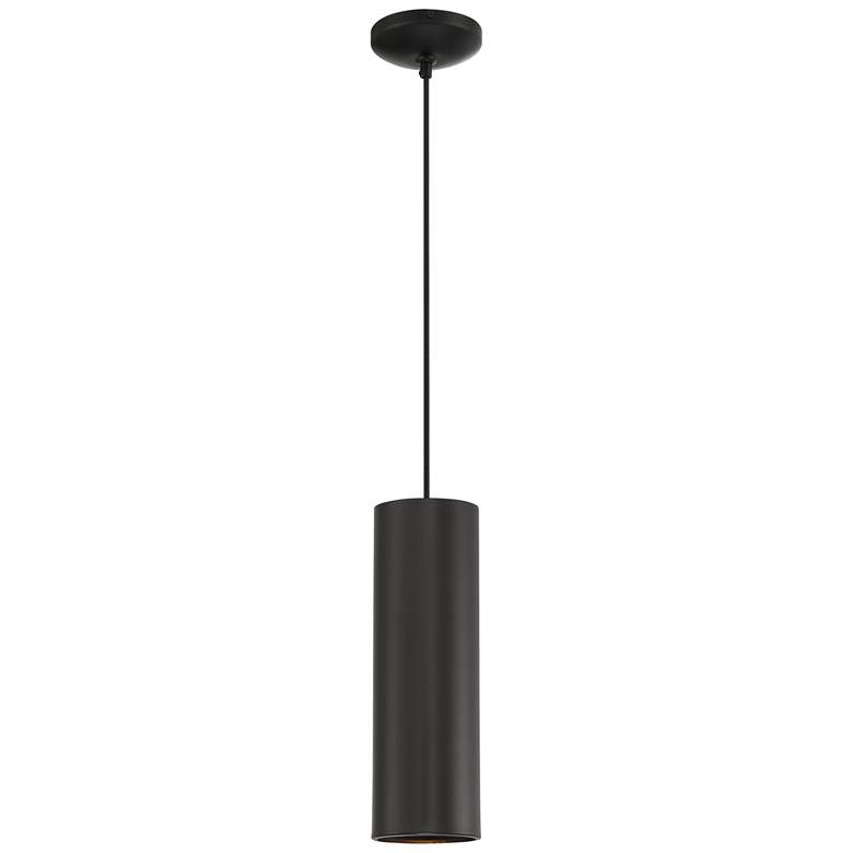 Image 1 Pilson Large Matte Black Pendant With Black Cord