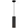 Pilson Large Matte Black Pendant With Black Cord