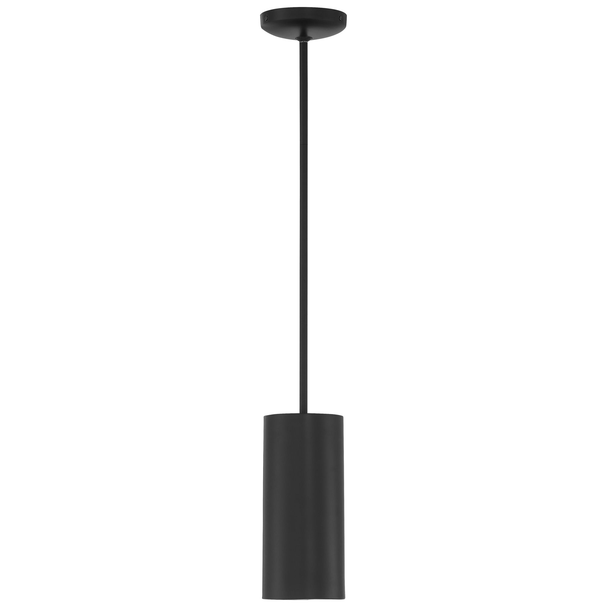 Image 3 Pilson Medium Matte Black Pendant With Black Cord more views