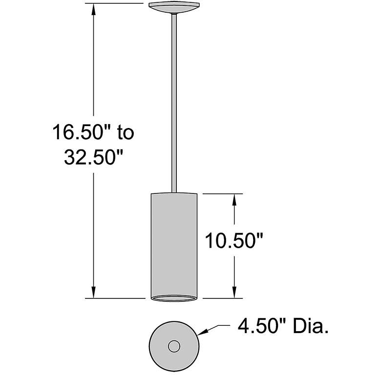 Image 2 Pilson Medium Matte White Pendant With Rigid Stem more views