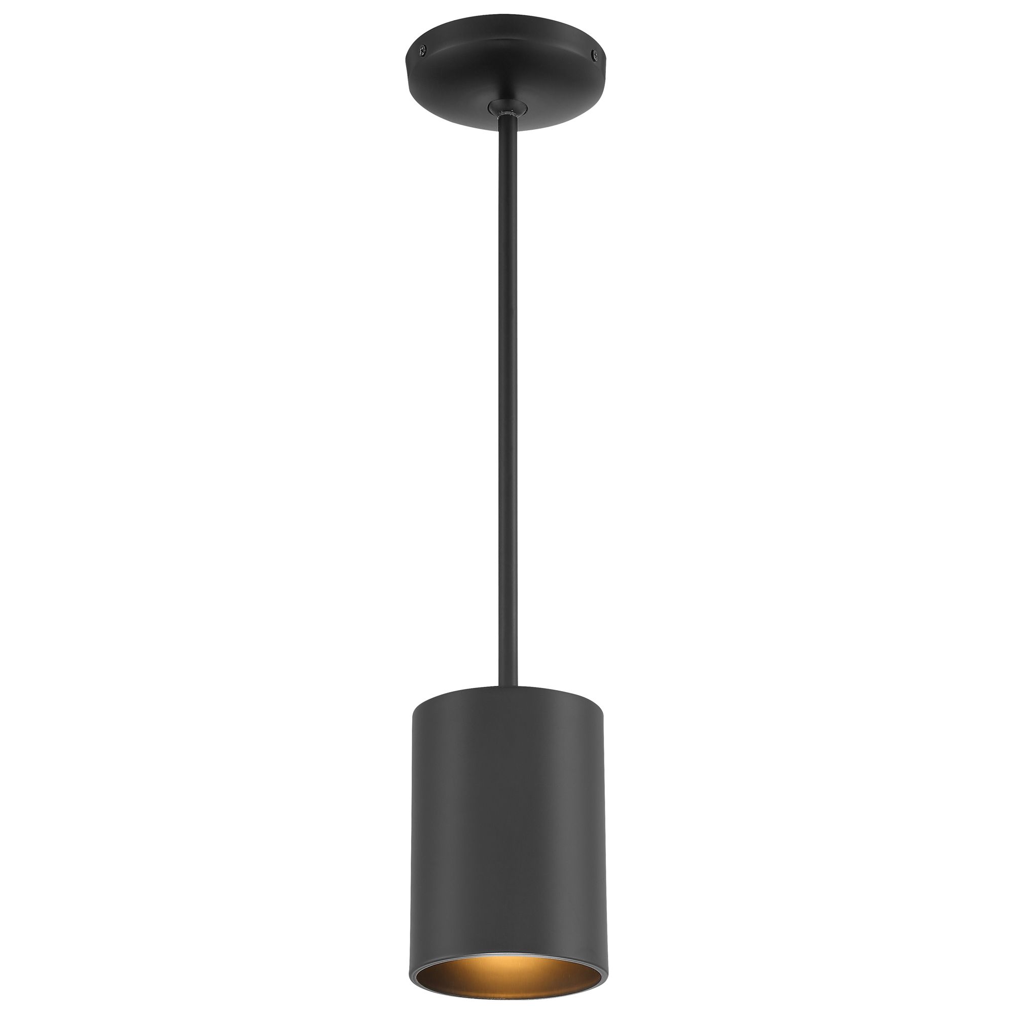 Image 4 Pilson Small Matte Black Pendant With Black Cord more views