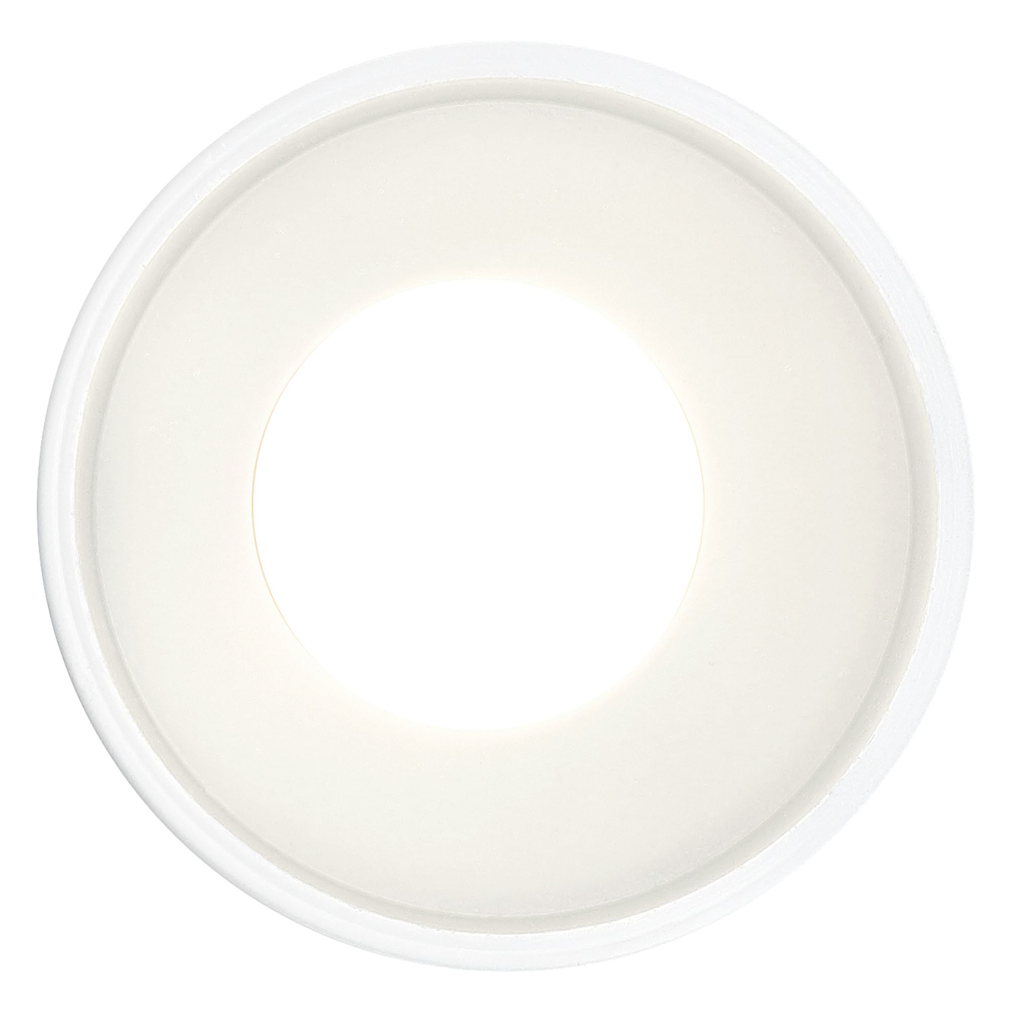 Image 2 Pilson Small Matte White Pendant with White Cord more views