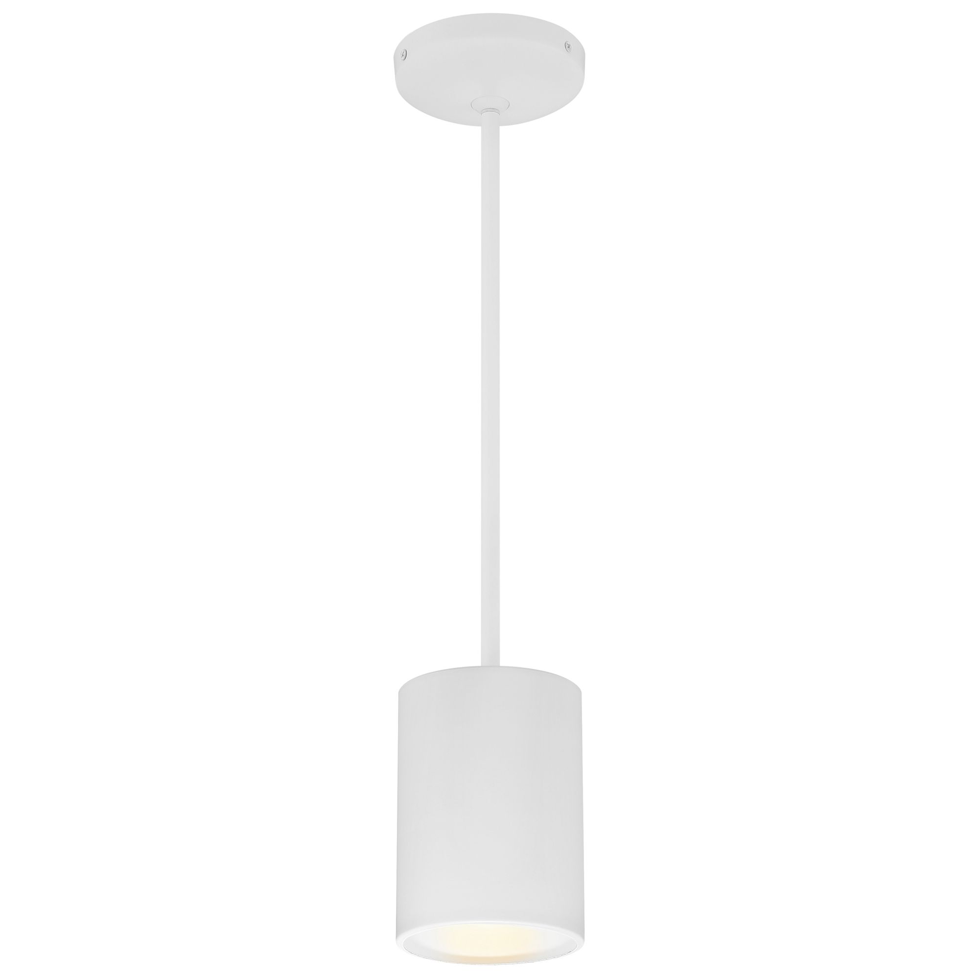 Image 4 Pilson Small Matte White Pendant with White Cord more views