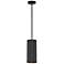 Pilson XL 6" Wide Matte Black Tall Rigid Stem Mini Pendant