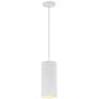 1_Pilson XL 6" Wide Matte White Tall Rigid Stem Mini Pendant