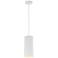 Pilson XL 6" Wide Matte White Tall Rigid Stem Mini Pendant
