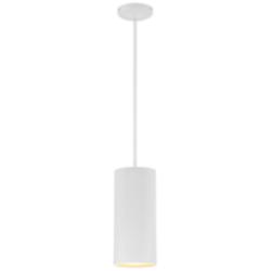 Pilson XL 6" Wide Matte White Tall Rigid Stem Mini Pendant