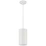 2_Pilson XL 6" Wide Matte White Tall Rigid Stem Mini Pendant more views