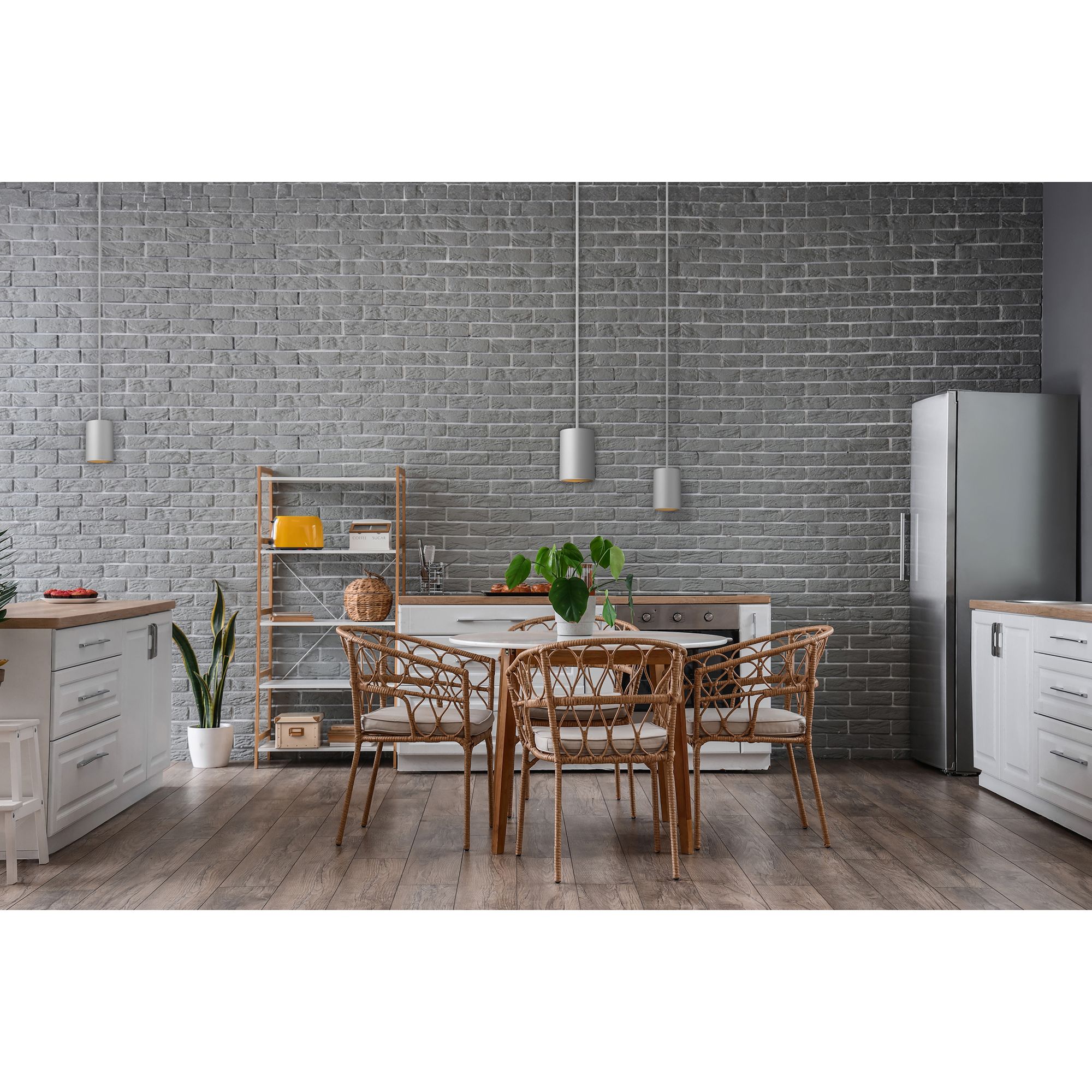 Image 2 Pilson XL 6" Wide Satin Short Rigid Stem Mini Pendant more views