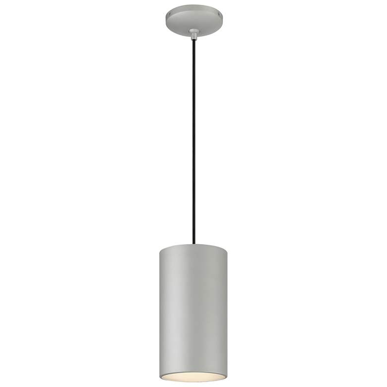 Image 1 Pilson XL 6" Wide Satin Tall Cable LED Mini Pendant