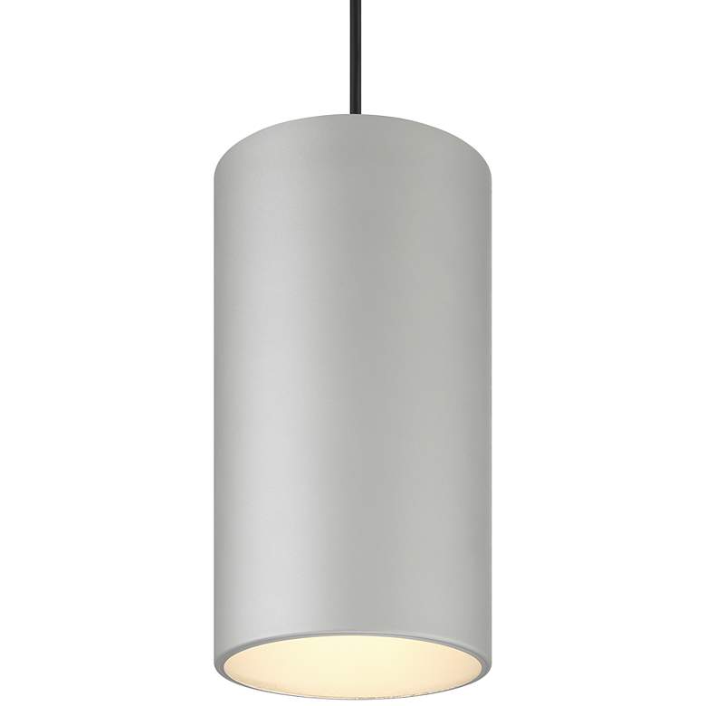 Image 4 Pilson XL 6" Wide Satin Tall Cable LED Mini Pendant more views