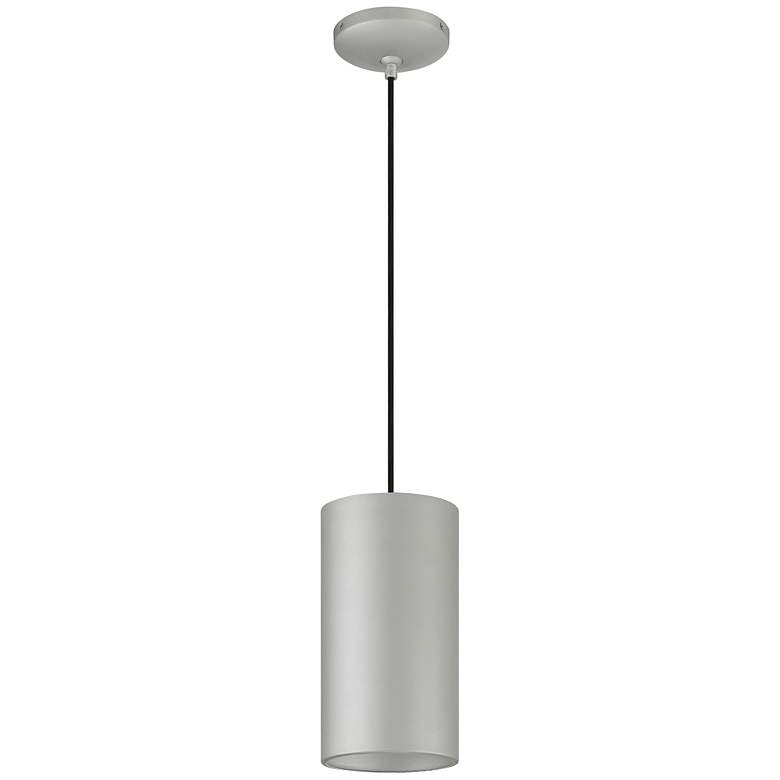 Image 5 Pilson XL 6" Wide Satin Tall Rigid Stem LED Mini Pendant more views