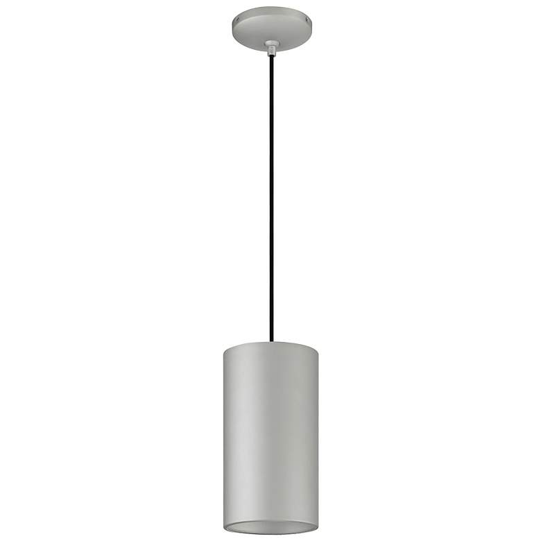 Image 3 Pilson XL 6" Wide Satin Tall Rigid Stem Mini Pendant more views